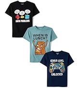 The Children's Place Boys' School,Learning Short Sleeve Graphic T-Shirts,3 Pack