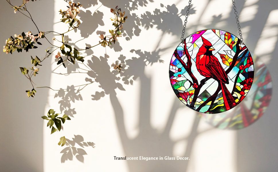 Aesthetic elegance stainglass suncatcher decor.