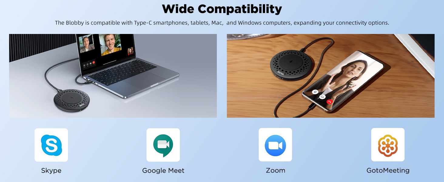 USB Conference Microphone for Computer Type-C Smarphone