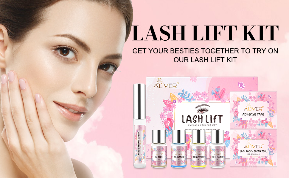 Lash Lift Kit, Professional Eyelash Perm Kit, SemiPermanent Curling Lash Perm Kit