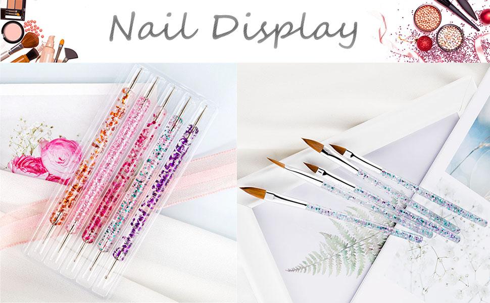 Acryl Nagel Pinsel Double Ended Nagel Punkt Stift UV Gel 