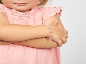 Baby girl, baby shower, charm bracelet, bead bracelet, toddler girl, baptism favors, 