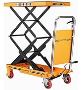 CAMMOO Hydraulic Lift Table Cart, 330lbs Capacity 49.6