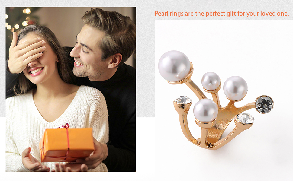 Pearl rings are the perfect gift for your loved one.