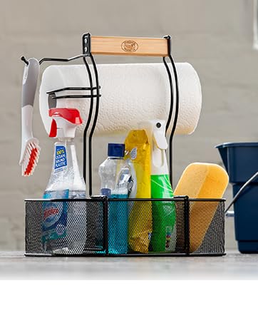 cleaning caddy gloves tissue detergent acid pale bucket steel durable disinfectant whitening agent