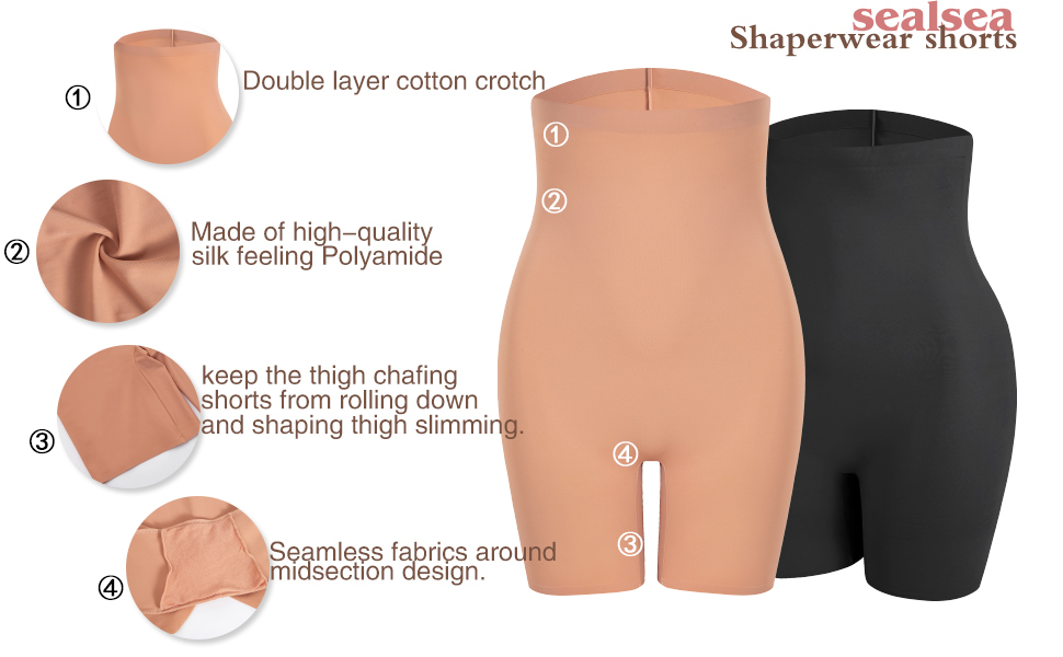 Tummy Management Shapewear For Ladies Below Clothes Excessive Waist Thigh Slimmer Physique Shaper Slimming Shapewear Shorts 17 shaperwear shorts