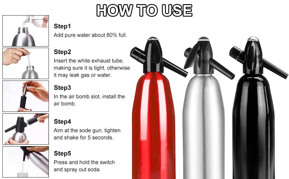 Soda Siphon for Making Soda Water