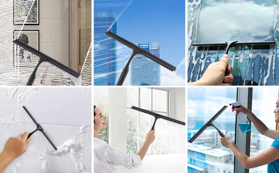 Luxear Shower Squeegees with Sticky Surface NonSlip Bathroom Squeegee