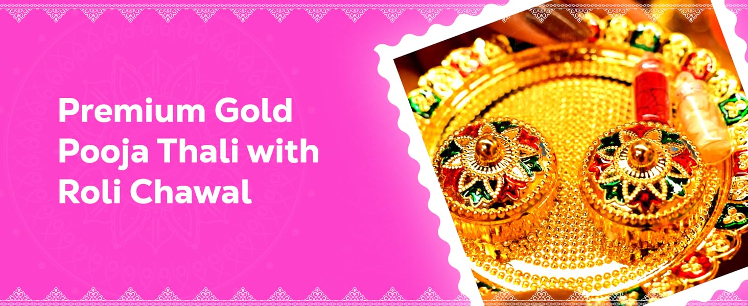Premium Gold Pooja Thali
