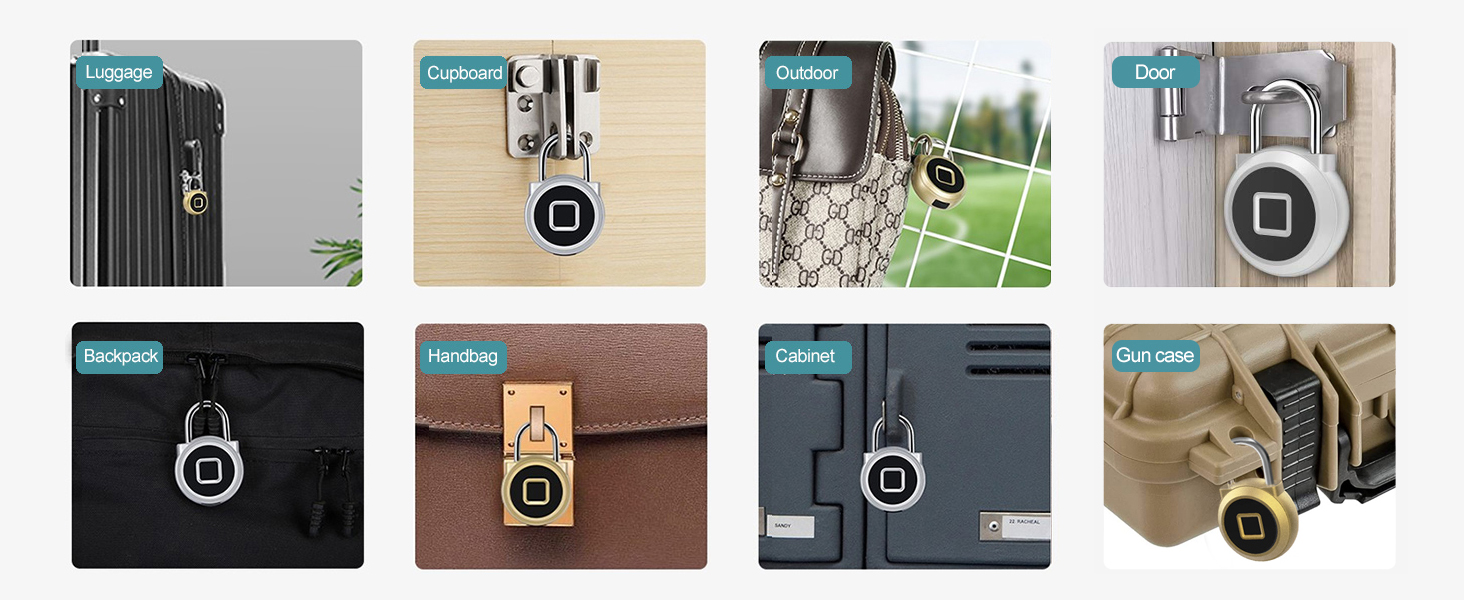 Fingerprint Padlock eLinkSmart App Locker Lock 