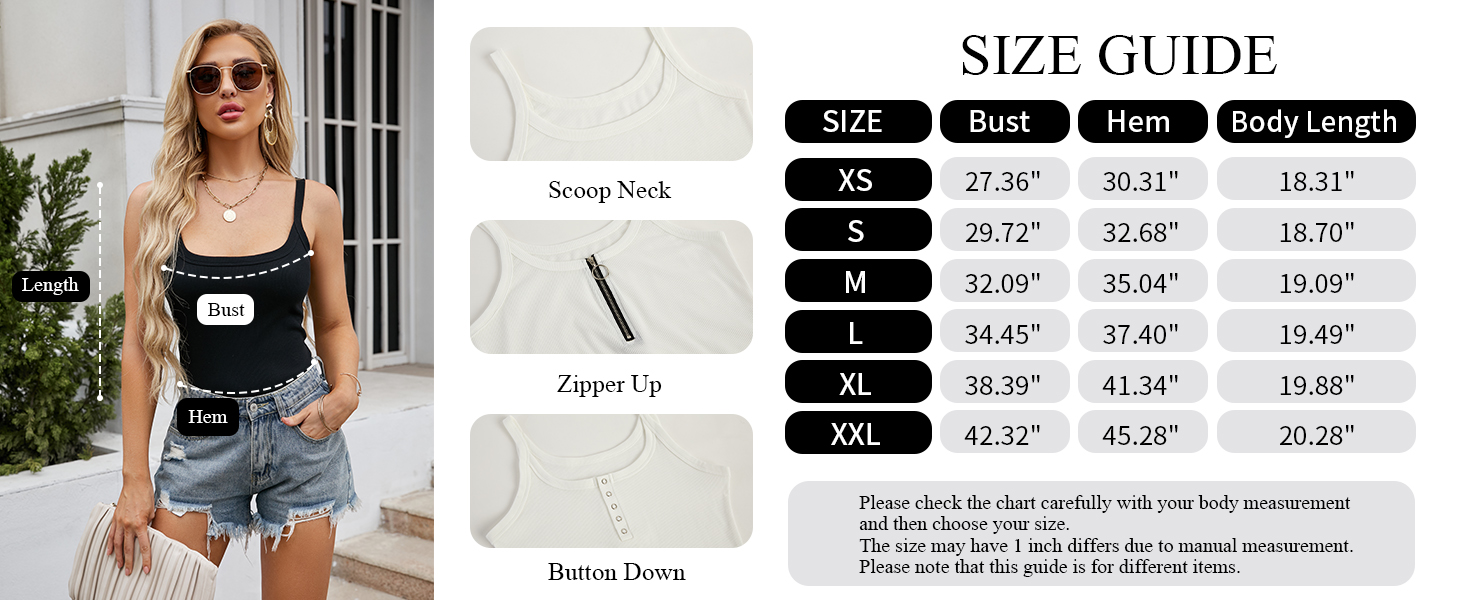 PEPOCHIC SIZE GUIDE
