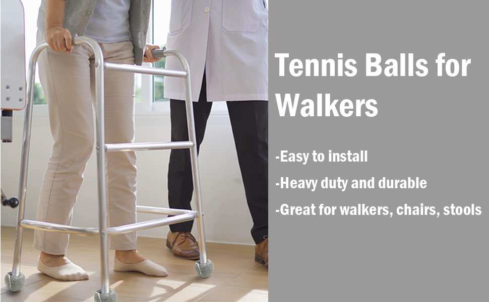 Damaisely 6/12 PCS Precut Tennis Balls for Walkers, Durable