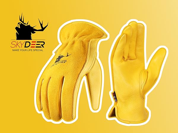 SKYDEER 100% Full Premium Genuine Grain Deerskin Leather Hi
