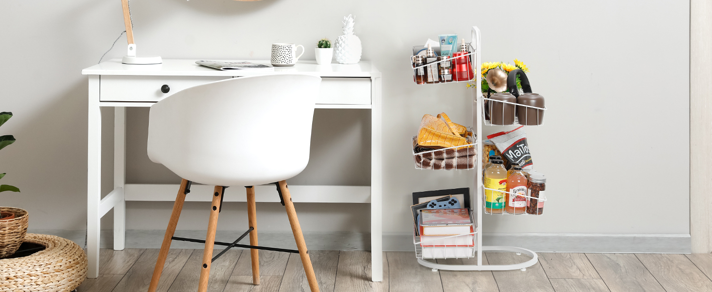 HEOMU 5 Tier Fruit Vegetable Basket for Kitchen Organizers