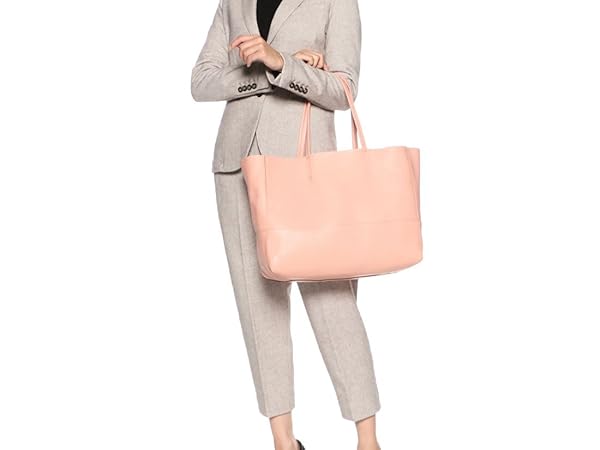 BARNEYS NEW YORK ピンク レザー トートバッグ 615qLK4vZhL._SY350_QL65_.jpg