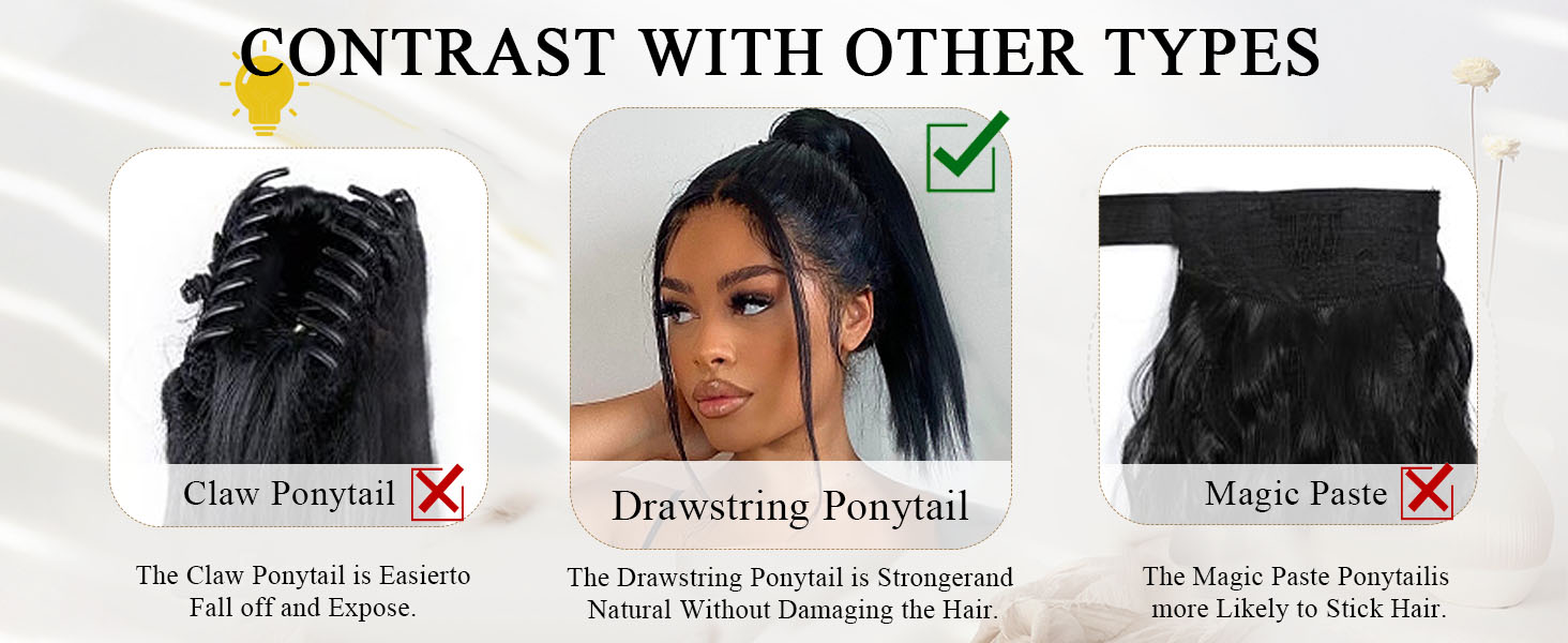 Ombre Drawstring Ponytail 