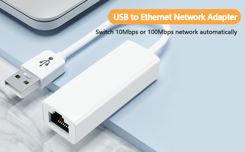 Réseau Adaptateur USB 2.0 to 10/100 Mbps LAN Network Adapter Laptop,PC