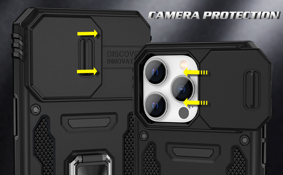 Doeshine for iPhone 14 Pro Case, 2 Pack Screen Protector, with