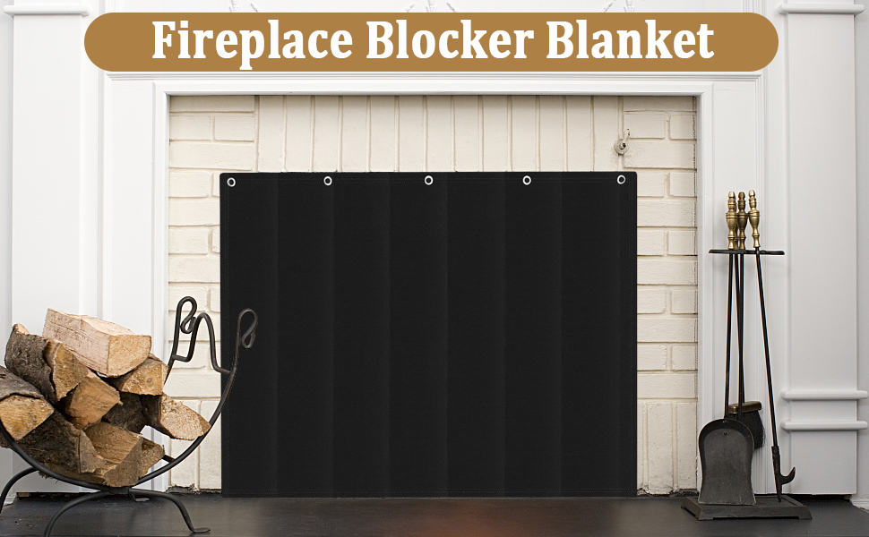 39x32 Inch Fireplace Blocker Blanket,Fireplace Draft Stoppers for Save