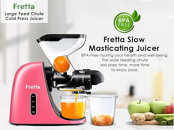 Amazon.com: Fretta Slow Juicers, Cold Pressed Juicer Machine