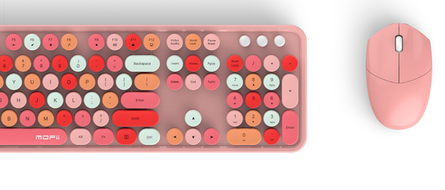 MOFII Wireless Keyboard and Mouse Combo, Full Size