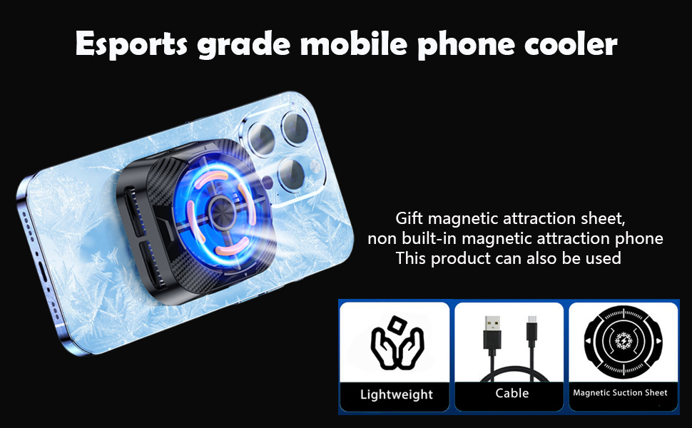 Magnetic Phone Cooler, Semiconductor Technology Mobile Cooler