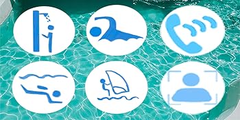 green water,diving,shower,swimming,phone,blue face,surfing