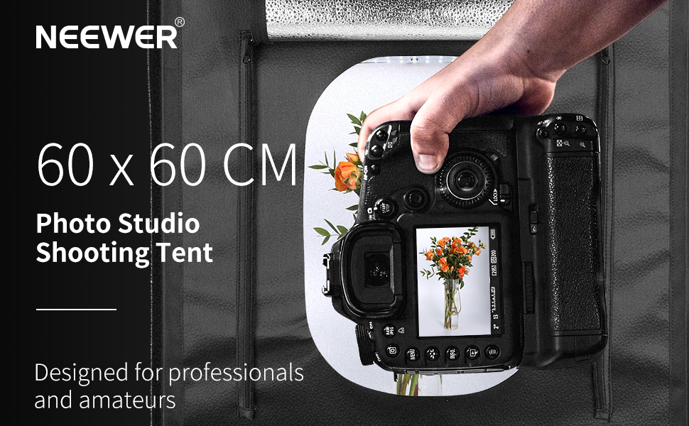 Neewer Photo Studio Light Box, 24” × 24” Shooting Light