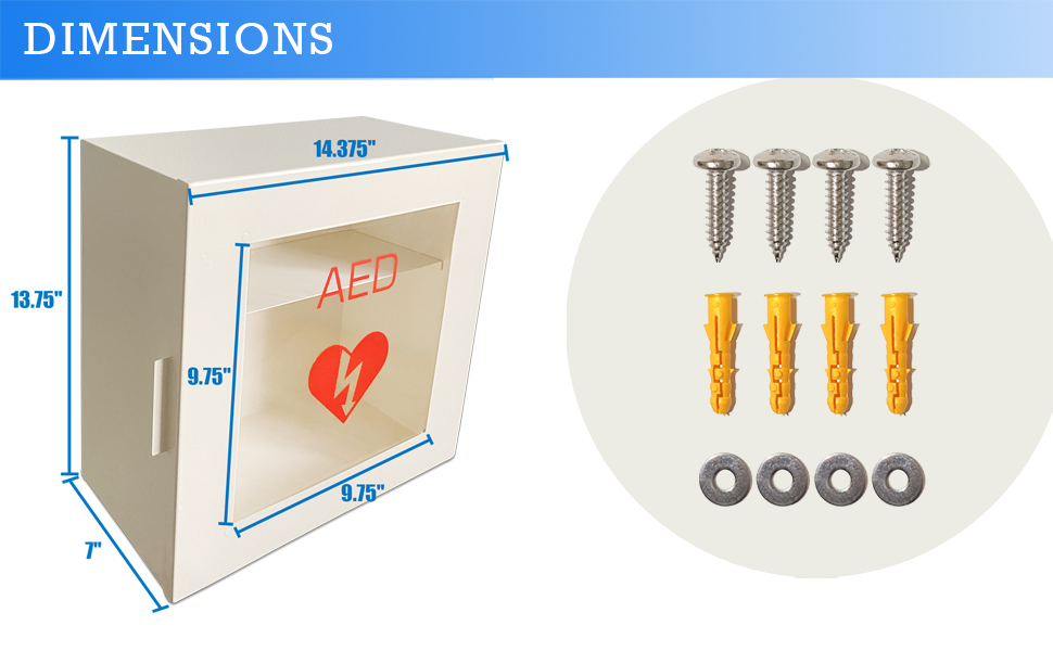 MC-2-W Large Defibrillator Cabinet
