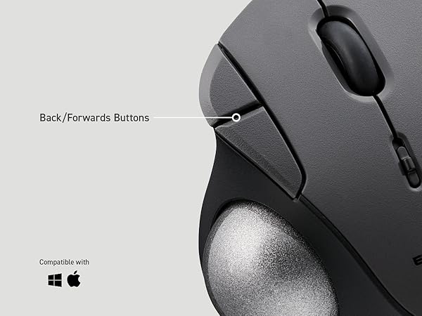 Elecom IST Ruby Red Trackball Black