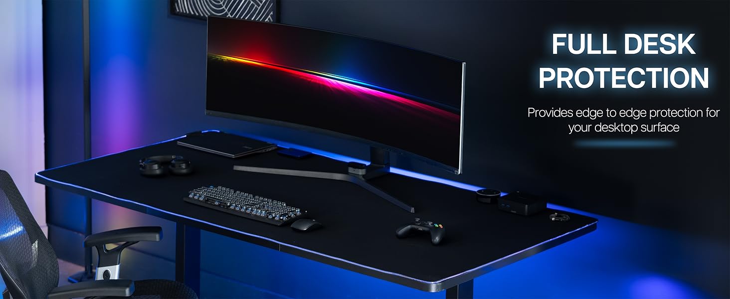 RGB DESK PAD LED DESK PAD FULL DESK PAD LIGHTED RGB FULL SIZE DESK PAD EXTRA LARGE LED MOUSE PAD
