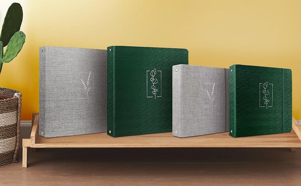 3 Ring Binder, 1 Inch Fabric Round Ring Binder for LetterSize Paper