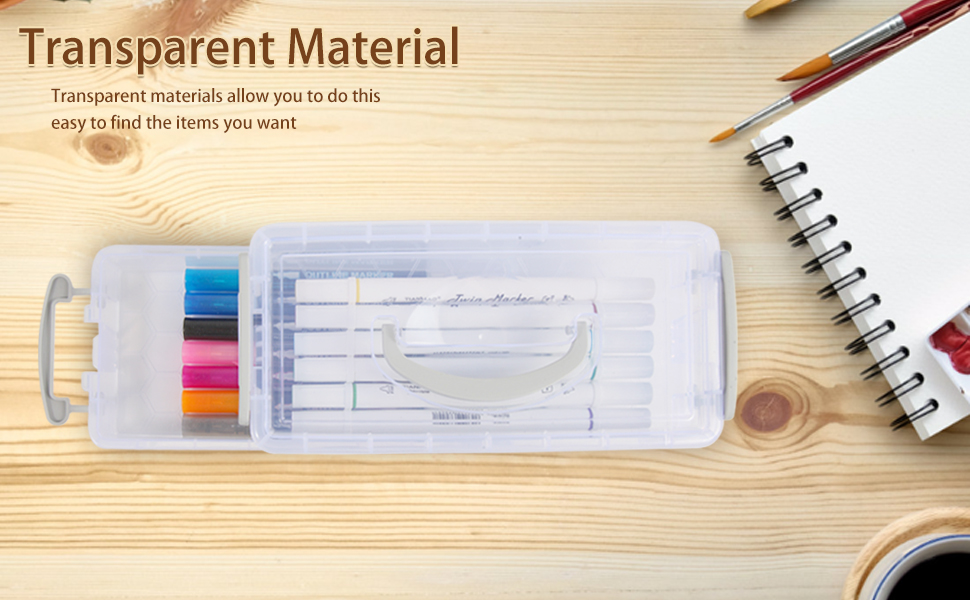 Stackable Transparent Pen Box