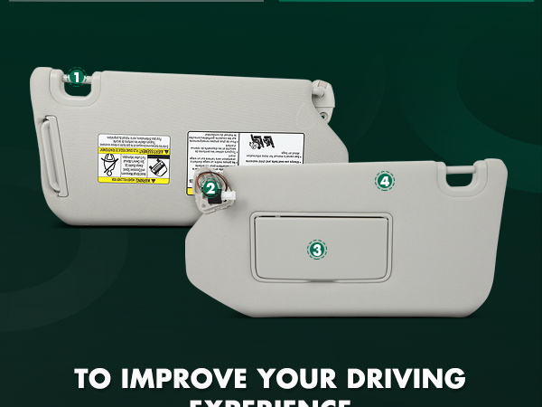 iskts　4.5.UV Amazon.com: SCITOO Grey Left Driver Side Interior Sun Visor