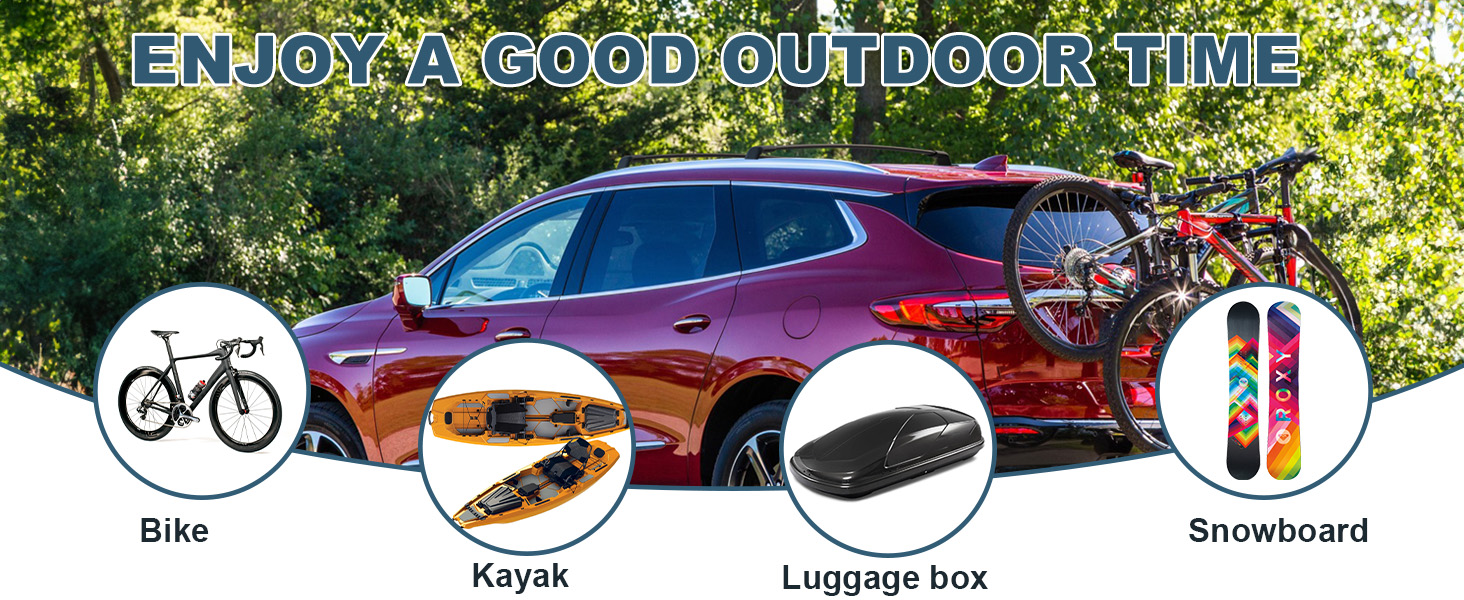 Roof Rack Cross Bars Fit for Buick Enclave 2018 2019 2020 2021 2022 2023 2024