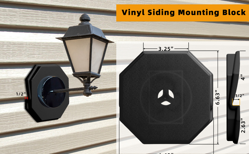 Siding Mounting Block,Octagon Mounting Block,130110006002 Mounting