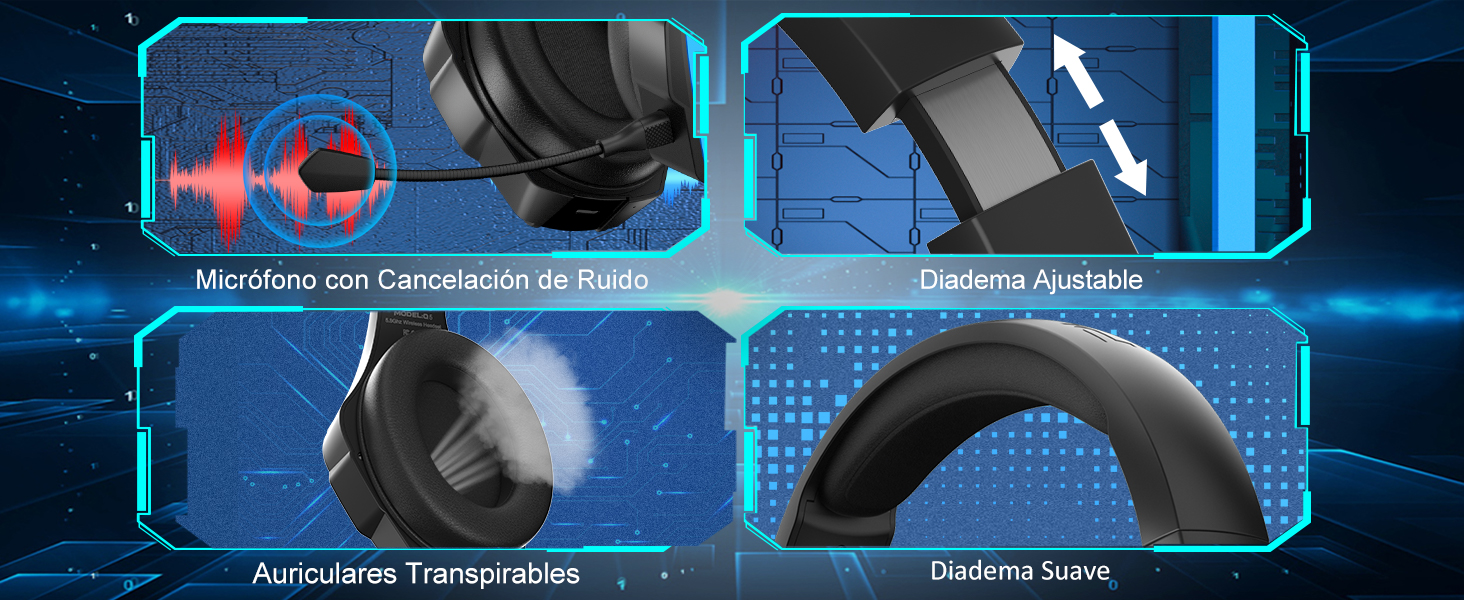 Auriculares Gaming Inalámbricos