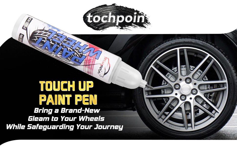 Silver Rim Touch Up Paint, Efficient 2In1 Car Wheel Touch Up Paint Pen, Quick And