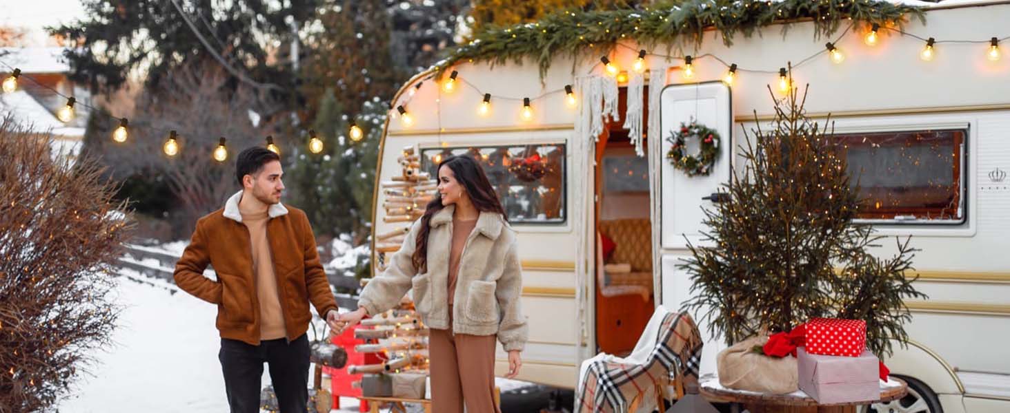 G40 Outdoor String Lights 25ft Decorative LED Bulbs