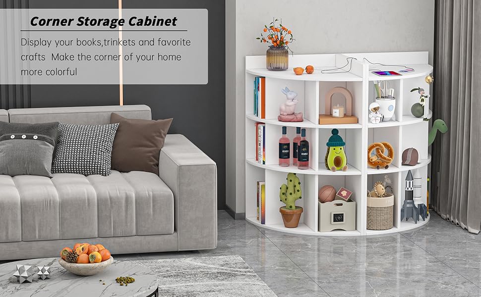 Corner with Charging Station, Corner Storage with