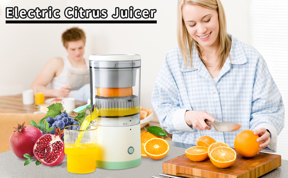 The electric juicer made from BPA-free ABS material so that can juicing fresh and healthy juice