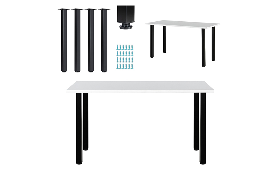 30 Inch Adjustable Metal Table Legs