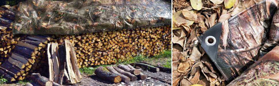 Tongcamo Heavy Duty 10 Mil Tarp Cover Waterproof UV Resistant Tarpaulin