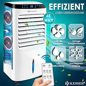Kesser® 4in1 Mobile Klimaanlage | Fernbedienung | Luftkühler | Zuhause | Coolungsfunktion | 10L Tank | Inklusive Kühlakk 151b0cd1 6164 4c13 9990 B3a6ada03a36. CR0,0,3000,3000 PT0 SX300 V1