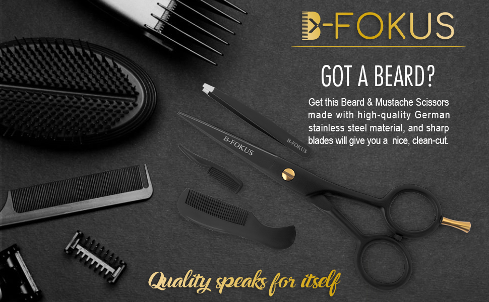 mustache scissors for men