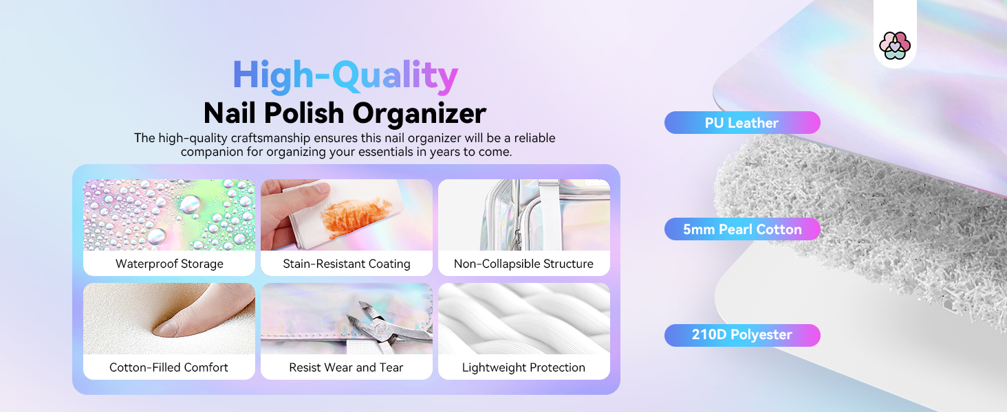 nail bag organizer case