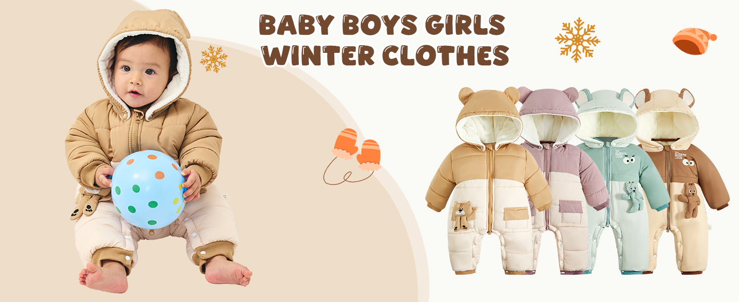 baby snowsuit winter clothes