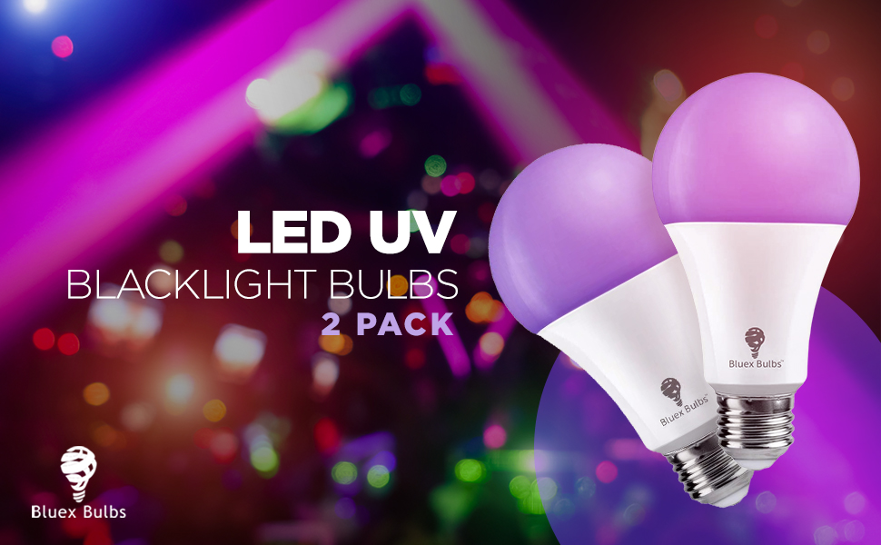 Bluex Bulbs A21 LED Black Light Bulb, 16W (120Watt Equivalent) E26