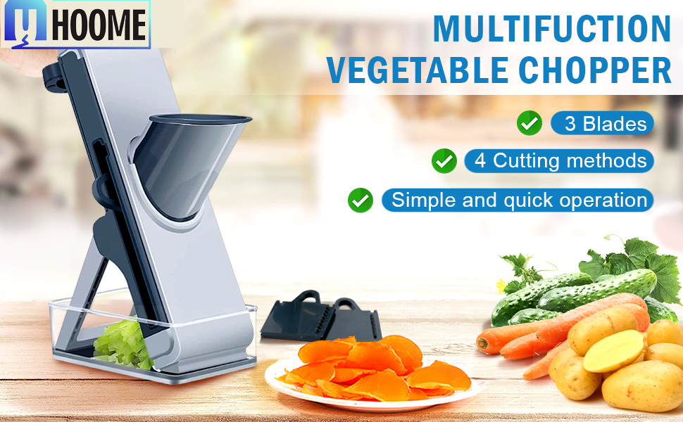 U HOOME Mandoline Slicer for Kitchen,Multifunctional Vegetable and