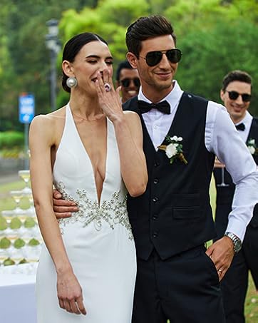 mens linen vest wedding dress vest